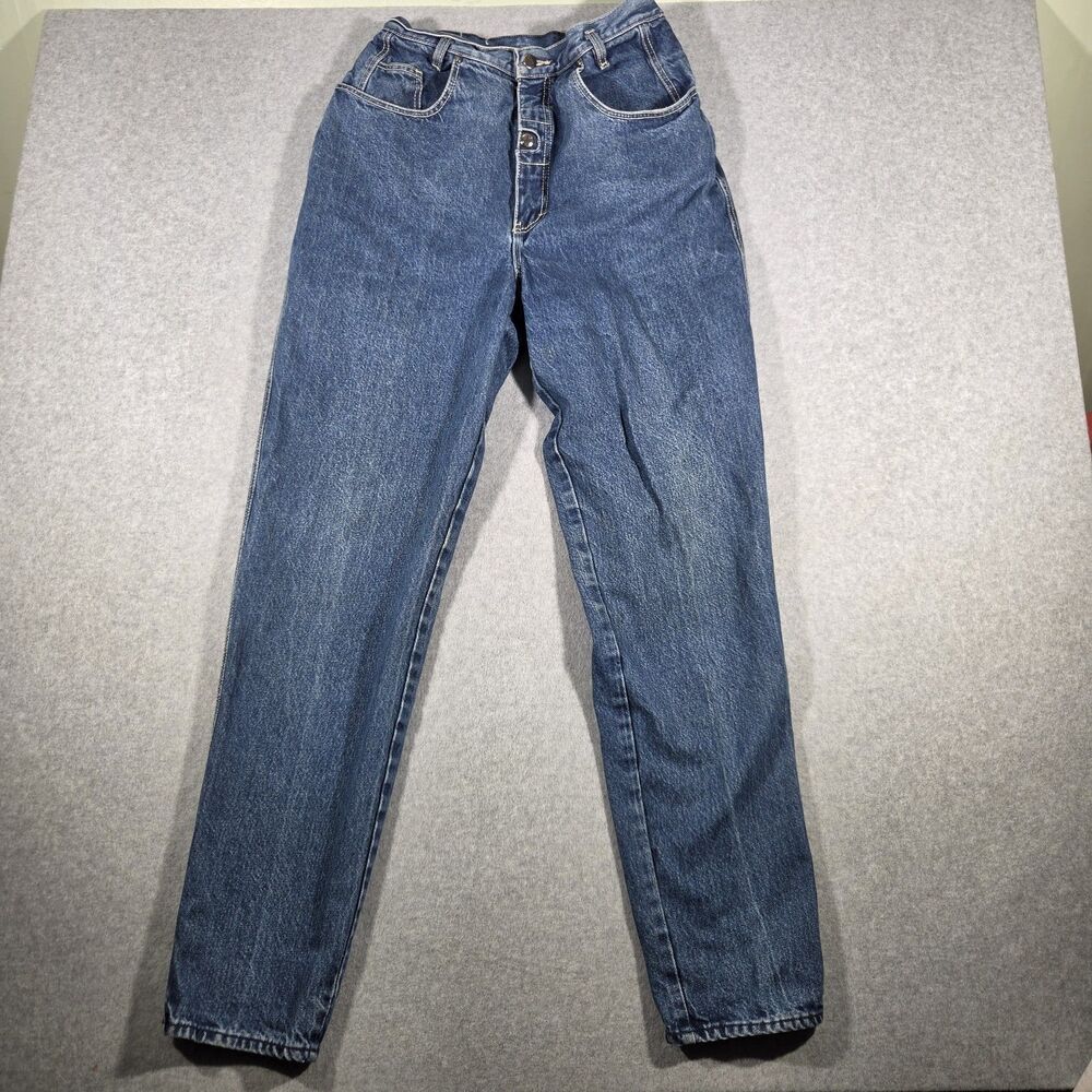 Vintage 80s PS Gitano High Waisted Mom Jeans Womens Size 14 Long Dark Wash